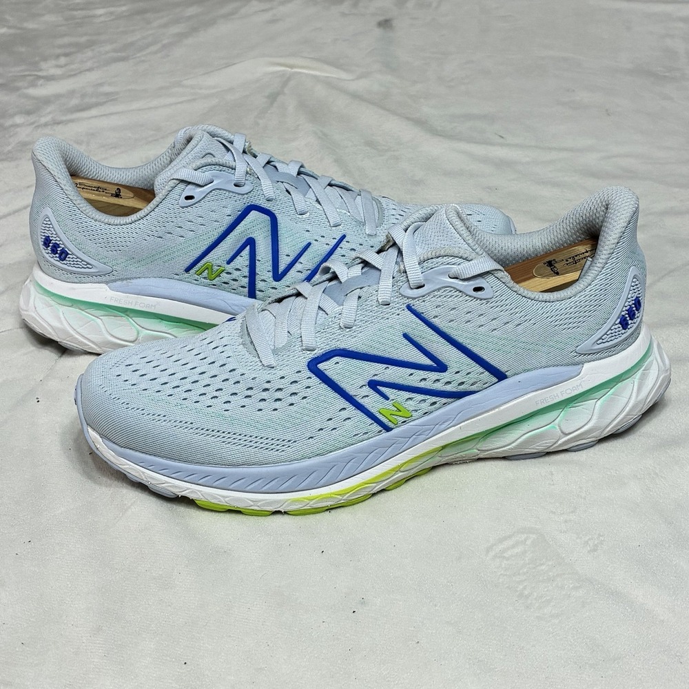 New Balance Fresh Foam X 860v13 M860F13 Men's Size 10.5 B White Blue Running
